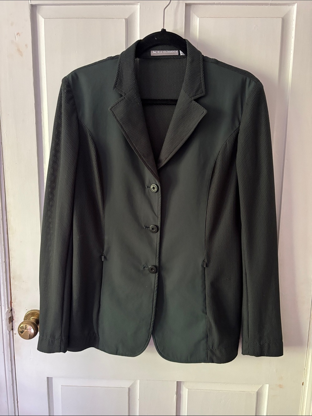 RJ Classic green mesh show coat